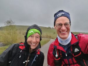 Dave and Sarah before the race