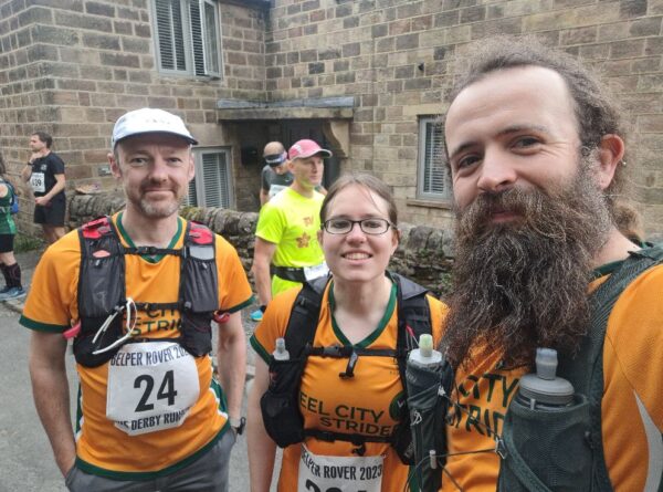 Matt Broadhead, Laura Rangeley and Jim Rangeley before the race