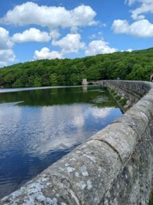 A dam wall