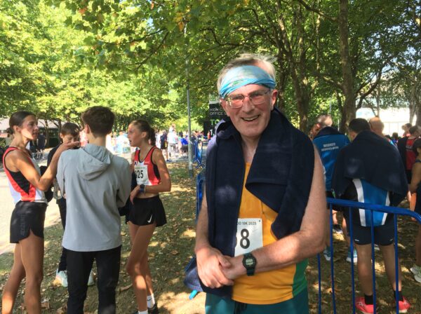 Tony Bell at the Birchwood 10k road race