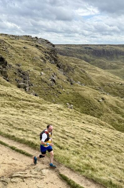 A runner on moorland