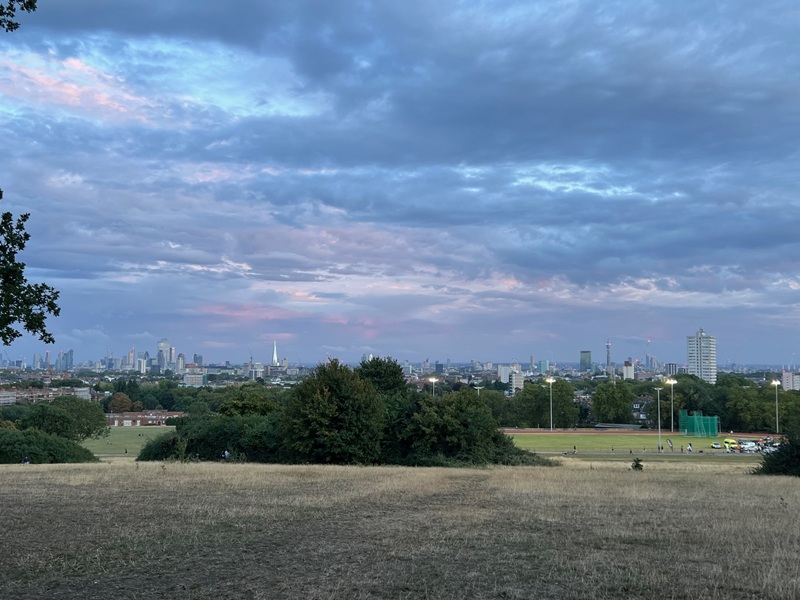 View from Parliament Hill athletics track