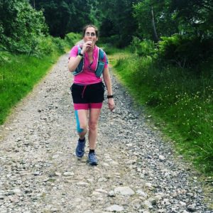 Nicole Brown running the West Highland Way Race 2018